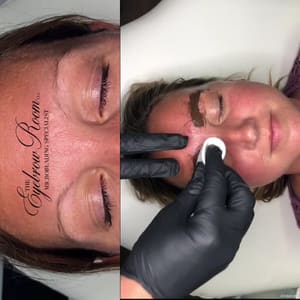 Eyebrow Tattoo result by The Eyebrow Room LLC Microblading Specialist in Sandusky, OH