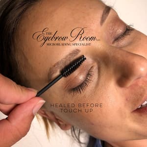 Eyebrow Tattoo result by The Eyebrow Room LLC Microblading Specialist in Sandusky, OH