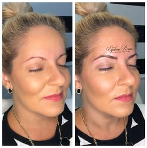 Eyebrow Tattoo result by The Eyebrow Room LLC Microblading Specialist in Sandusky, OH