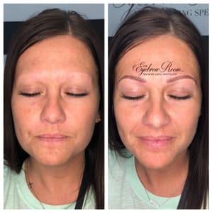 Eyebrow Tattoo result by The Eyebrow Room LLC Microblading Specialist in Sandusky, OH