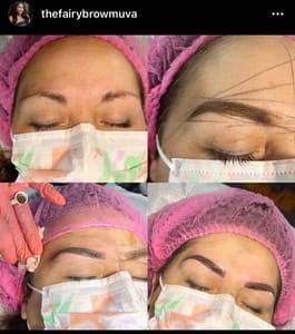 Eyebrow Tattoo result by The Fairy Brow Muva in Harrisburg, PA