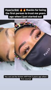 Eyebrow Tattoo result by The Fairy Brow Muva in Harrisburg, PA