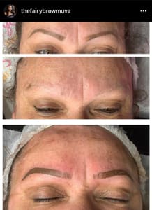 Eyebrow Tattoo result by The Fairy Brow Muva in Harrisburg, PA