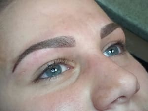 Eyebrow Tattoo result by The Fine Arts of Beauty; Pittsburgh's Premier Permanent Makeup Place in Cranberry Township, PA