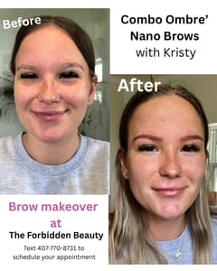 Eyebrow Tattoo result by The Forbidden Beauty in Winter Garden, FL