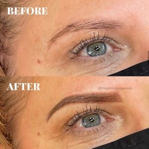 Eyebrow Tattoo result by The Glam Garage Cosmetic Tattooing & Aesthetics in Minneapolis, MN