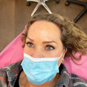 Eyebrow Tattoo result by The Glam Garage Cosmetic Tattooing & Aesthetics in Minneapolis, MN