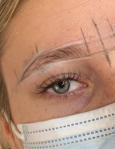 Eyebrow Tattoo result by The Glam Garage Cosmetic Tattooing & Aesthetics in Minneapolis, MN