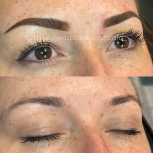 Eyebrow Tattoo result by The Glow Up Beauty Studio in Westminster, CO