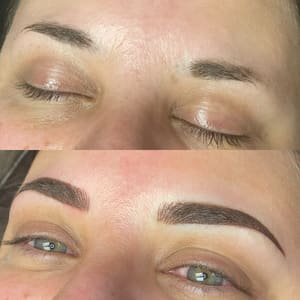 Eyebrow Tattoo result by The Glow Up Beauty Studio in Westminster, CO