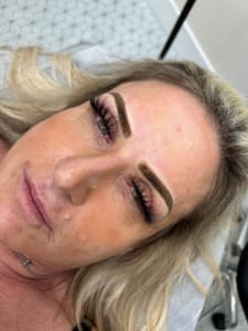 Eyebrow Tattoo result by The Glow Up Haus LLC in Henderson, NV