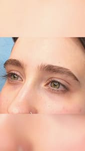 Eyebrow Tattoo result by The Groom Room Microblading, Brow & Wax Studio in Nashville, TN