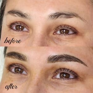 Eyebrow Tattoo result by The Ink'd Vixen in Berlin, NJ