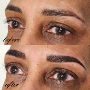 Eyebrow Tattoo result by The Ink'd Vixen in Berlin, NJ
