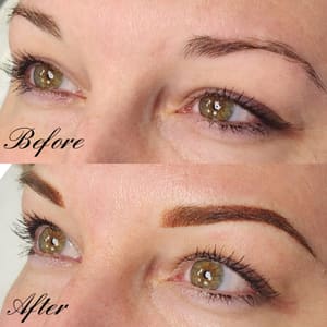 Eyebrow Tattoo result by The Ink'd Vixen in Berlin, NJ