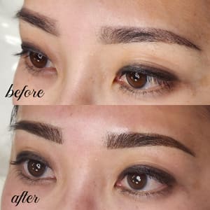 Eyebrow Tattoo result by The Ink'd Vixen in Berlin, NJ
