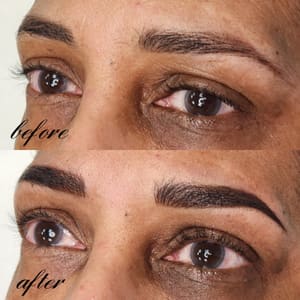 Eyebrow Tattoo result by The Ink'd Vixen in Berlin, NJ