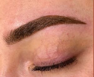 Eyebrow Tattoo result by the Lash And Brow Den LLC in Gypsum, CO