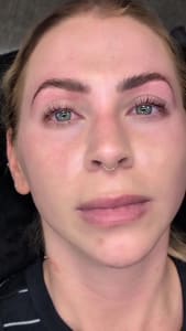 Eyebrow Tattoo result by The Lash & Brow Company in Rochester, NY