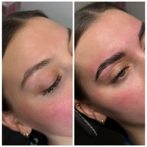 Eyebrow Tattoo result by The Lash Stop + co in Novi, MI