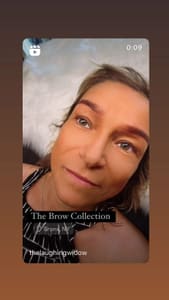 Eyebrow Tattoo result by The Laughing Widow in Bronx, NY