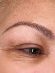 Eyebrow Tattoo result by The Laughing Widow in Bronx, NY