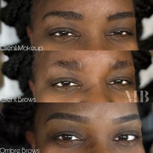 Eyebrow Tattoo result by The Mainbrow Ladys Permanent Makeup in Des Moines, IA