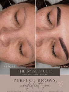 Eyebrow Tattoo result by The Muse Studio in Rockaway, NJ