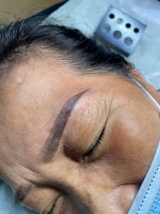 Eyebrow Tattoo result by The perfect brows in Arlington, TX