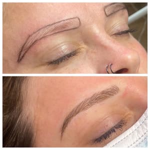 Eyebrow Tattoo result by The Reckoning Studio in Grand Rapids, MI