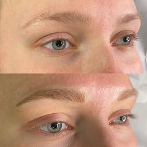 Eyebrow Tattoo result by The Regal Bohemian in Athens, OH