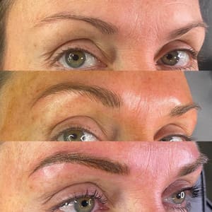 Eyebrow Tattoo result by The Regal Bohemian in Athens, OH