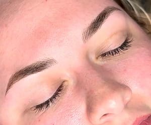 Eyebrow Tattoo result by The Salem Beauty Club in Winston Salem, NC