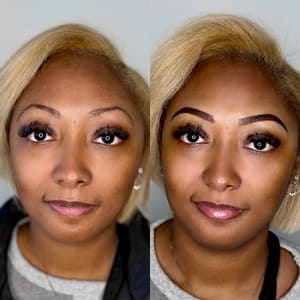 Eyebrow Tattoo result by The Skin RN- Esthetics & Ombre Brows in Farmington Hills, MI