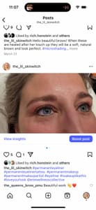 Eyebrow Tattoo result by The Skin Witch LLC in Erie, CO