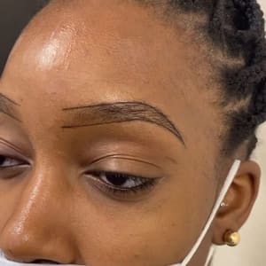 Eyebrow Tattoo result by The Slay Summit in Houston, TX