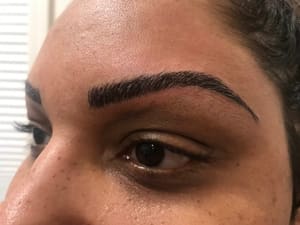 Eyebrow Tattoo result by The Stroke of Beauty Training Academy in Carmichael, CA