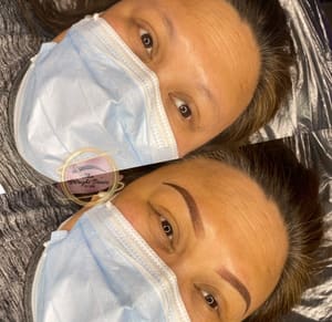 Eyebrow Tattoo result by The Wright Browz LLC in Houston, TX