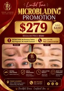 Eyebrow Tattoo result by Theary Academy Beauty Salon in Federal Way, WA