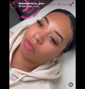 Eyebrow Tattoo result by TheDiamondSierra, BROWS in Perrysburg, OH