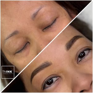 Eyebrow Tattoo result by Think Beauty in Lodi, CA
