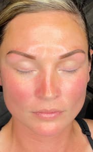 Eyebrow Tattoo result by Thomas tha barber in Overland Park, KS