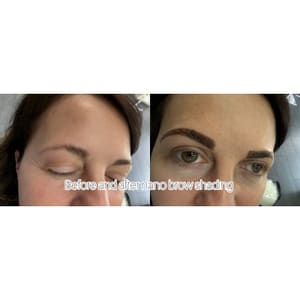Eyebrow Tattoo result by Threading and Facials by Vani in Coconut Creek, FL