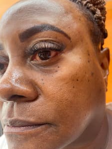 Eyebrow Tattoo result by Threading Salon | Ai Beauty Medspa in Douglasville, GA