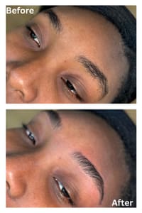Eyebrow Tattoo result by Threading & Spa by Harman in San Antonio, TX