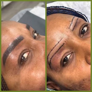 Eyebrow Tattoo result by Threadmandu Eyebrow Salon in Holly Springs, NC