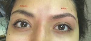Eyebrow Tattoo result by Threadolysis Threading & Esthetics Salon in Las Vegas, NV
