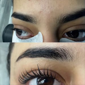 Eyebrow Tattoo result by Threads Beauty Salon Woodbridge in Woodbridge, VA