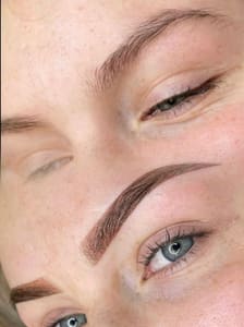 Eyebrow Tattoo result by Tianna’s Luxe Studio in Dumfries, VA
