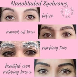 Eyebrow Tattoo result by Tickled Pink Aesthetics in Pasadena, CA